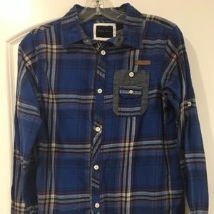 NWOT Sean John plaid button down shirt